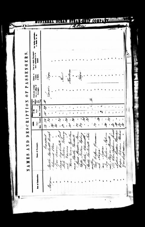 Jens Jensen Urnes Immigration 1866.jpg