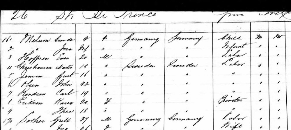 John Olsen immigration 1885.jpg