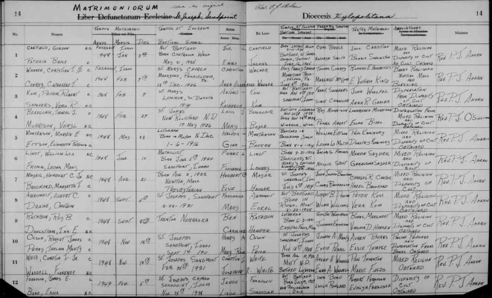 Mortenson marriage.JPG