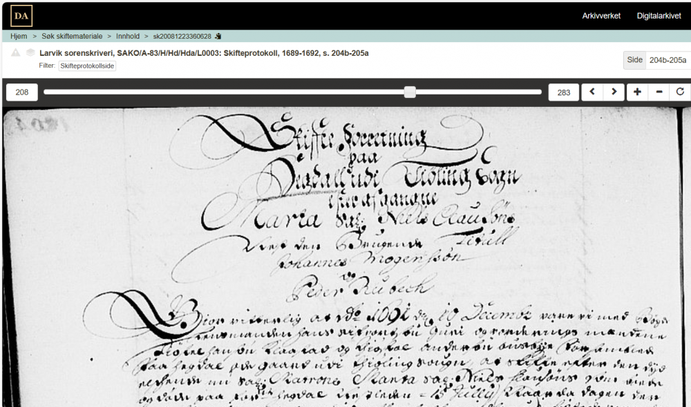 1791 - Skifte - Hegdal - Marta sal Niels ClausSöns.png