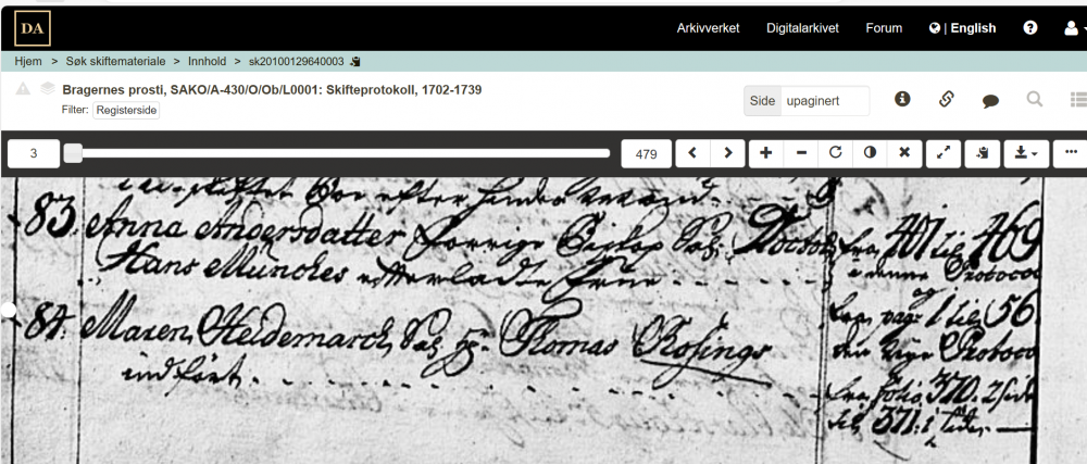 1738 - Skifte etter Maren - registerside.png