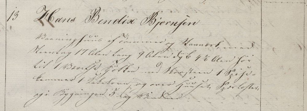 Hans Bendix Bjørnsen Branntakst 1837.jpg